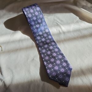 Tasso Elba Elegant Purple Patterned Men's Tie